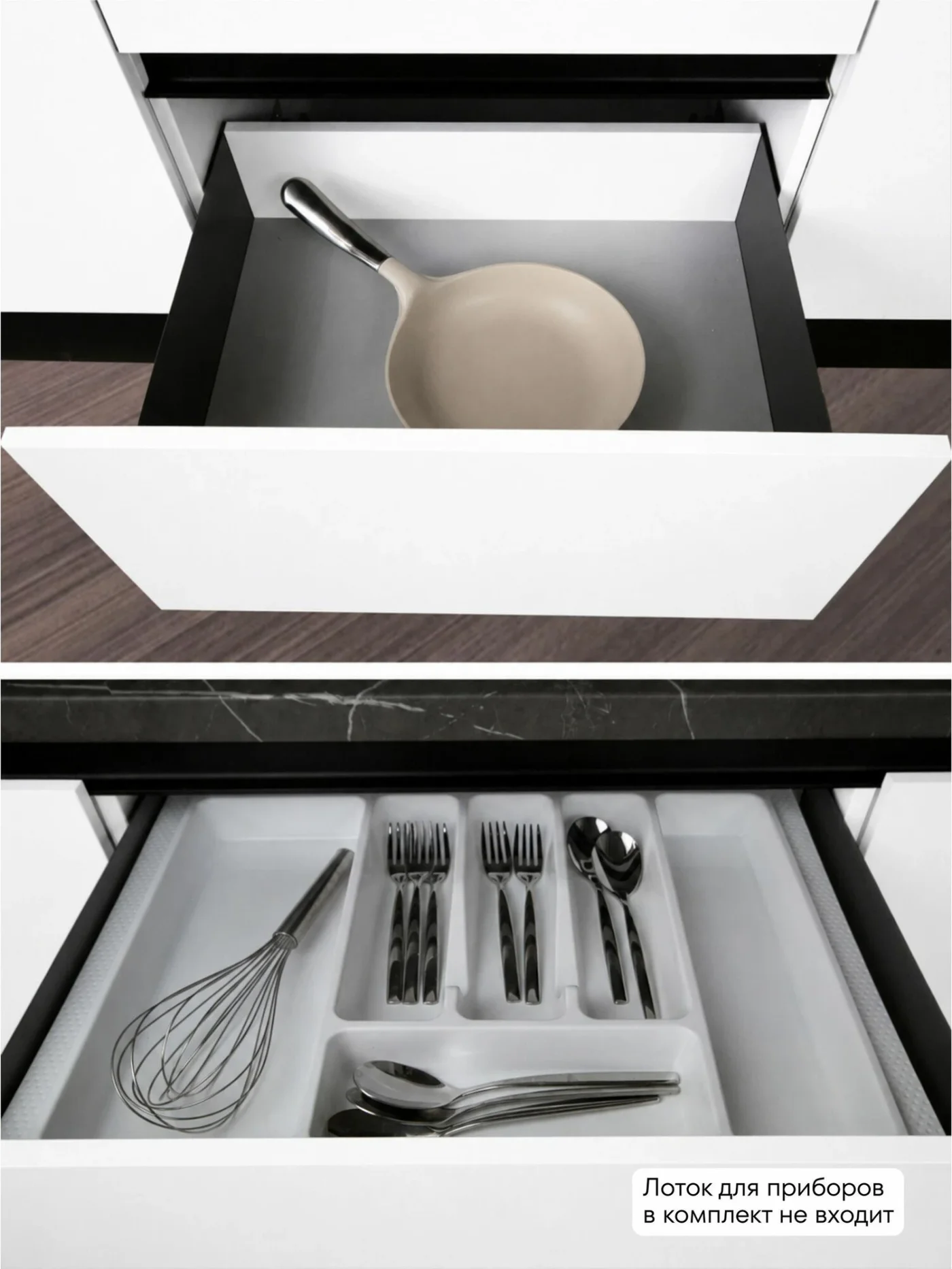 MIA by мария Кухонный гарнитур угловой КБ-05, Белый, 285х165 см высота 243 см